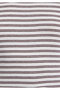 Burgundy Striped White T-Shirt Fitted / Bodycon Cut 1613928-91596 - 7