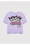 Kuromi Printed Purple T-Shirt Loose Fit / Comfortable Loose Cut 7610414-70519 - 3