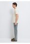 Beige Basic T-Shirt Slim Fit / Narrow Cut 065574-70144 - 4