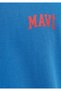 Logo Printed T-Shirt with Piping Detail Loose Fit / Comfortable Loose Cut 0613557-91761 - 7