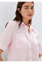 Pink Linen Shirt with Pockets Slim Fit / Narrow Cut 1211466-90773 - 3