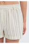 Striped Ecru Shorts 1410259-84004 - 7