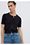 Crop Black Cardigan Slim Fit / Narrow Cut 1710891-900 - 2