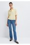 Knitted Yellow Polo T-Shirt Slim Fit / Narrow Cut 1614311-71315 - 2