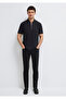 Black Zippered Black Polo Shirt Regular Fit / Normal Cut 0613137-900 - 3