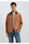 Collar Detail Brown Shirt Loose Fit / Relaxed Fit 0211900-91393 - 2