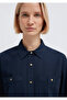 Button Detailed Navy Blue Shirt Loose Fit / Relaxed Fit 1211383-70492 - 7