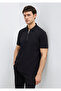 Black Zippered Black Polo Shirt Regular Fit / Normal Cut 0613137-900 - 2