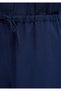 Drawstring Waist Navy Blue Trousers 1011153-70497 - 8