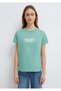 Printed Green T-Shirt Regular Fit / Normal Cut 1612232-71480 - 4