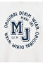 Mj Logo Printed Ecru T-Shirt Loose Fit / Comfortable Loose Cut 6610395-70057 - 4