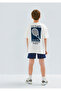 Tennis Club Printed Ecru T-Shirt Oversized / Wide Fit 6610400-70057 - 2
