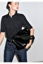 Linen Blend Black Polo T-Shirt Slim Fit / Narrow Cut 1613858-900