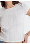 White Basic T-Shirt Fitted / Bodycon Cut 1613808-70057 - 4