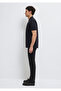 Black Zippered Black Polo Shirt Regular Fit / Normal Cut 0613137-900 - 5