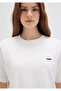 Mini Logo Printed Interlock White Basic T-Shirt Regular Fit / Normal Cut 1612122-70057 - 6