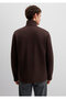 Brown Sweatshirt with Half Zipper 0S10519-89103 - 5