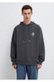 Mvjns Logo Printed Hooded Anthracite Sweatshirt 0611786-80106 - 3