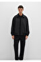 Black Bomber Faux Suede Jacket Loose Fit / Relaxed Fit 0110649-71379 - 2