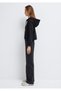 Hooded Black Basic Crop Sweatshirt 1S10388-900 - 4