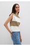 Block Striped Sleeveless Sweater Regular Fit / Regular Cut 1710695-90640 - 3