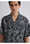Short Sleeve Printed Shirt Loose Fit / Loose Fit 0211535-90436 - 5