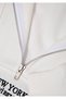 Semi-Zipper Back Printed Ecru Sweatshirt 1S10502-70057 - 7