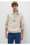 Semi-Zip Ecru Shirt 0211784-81202 - 3