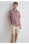 Printed Burgundy Shirt Loose Fit / Relaxed Fit 0211536-89926