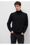 Wool Blend High Neck Black Sweater Regular Fit / Regular Cut 0710372-900 - 3