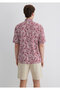 Printed Burgundy Shirt Loose Fit / Relaxed Fit 0211536-89926 - 4
