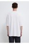 Crew Neck White Basic T-Shirt Oversize / Wide Cut 0613113-620 - 7