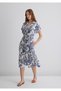 Linen Blend Printed Dress 1310742-90796