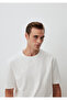 Crew Neck White Basic T-Shirt Loose Fit / Comfortable Cut 0612269-70057 - 6