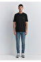 Patch Logo Printed Black T-Shirt Loose Fit / Loose Relaxed Cut 0612579 -900 - 2