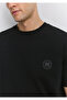 Patch Logo Printed Black T-Shirt Loose Fit / Loose Relaxed Cut 0612579 -900 - 5