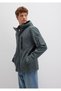 Water Repellent K Hooded Green Scuba Jacket S Slim Fit / Slim Fit 0110264-71598 - 2