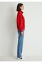 Logo Printed Semi-Zip Red Sweatshirt 1S10179-86417 - 4