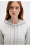 Hooded Gray Interlock Sweatshirt 1S10424-88467 - 6
