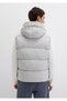 Hooded Light Gray Puffer Vest Regular Fit / Normal Cut 0110089-70075 - 6