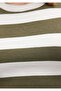 Striped Crop Knitwear Top Fitted / Body-Fitting Cut 1710098-87120 - 6
