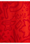 Coyote Printed Red T-Shirt Loose Fit / Comfortable Loose Cut 0611244-70471 - 7