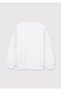 Miav Printed White Sweatshirt 6610031-620 - 5