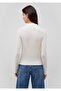 Textured White T-Shirt Slim Fit / Slim Fit 1612026 -70057 - 4