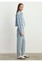 Vivi 90s Light Blue Jean Shirt Crop / Short Cut1210244-86442 - 4