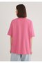 Logo Printed Pink T-Shirt Oversize / Wide Cut1611593-84680 - 4
