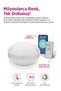 Hp69 Smart Led Table Lamp Rgbw Wifi App Controlled Touch 1200Mah White - 2