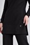 Silvery Cashmere Fabric Double Set Black - 4