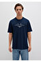Istanbul Printed Navy Blue T-Shirt Loose Fit / Loose Relaxed Fit0611881-70490 - 3