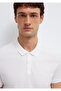Seal Logo Embroidered White Polo T-Shirt Slim Fit / Narrow Cut 88043620 - 6